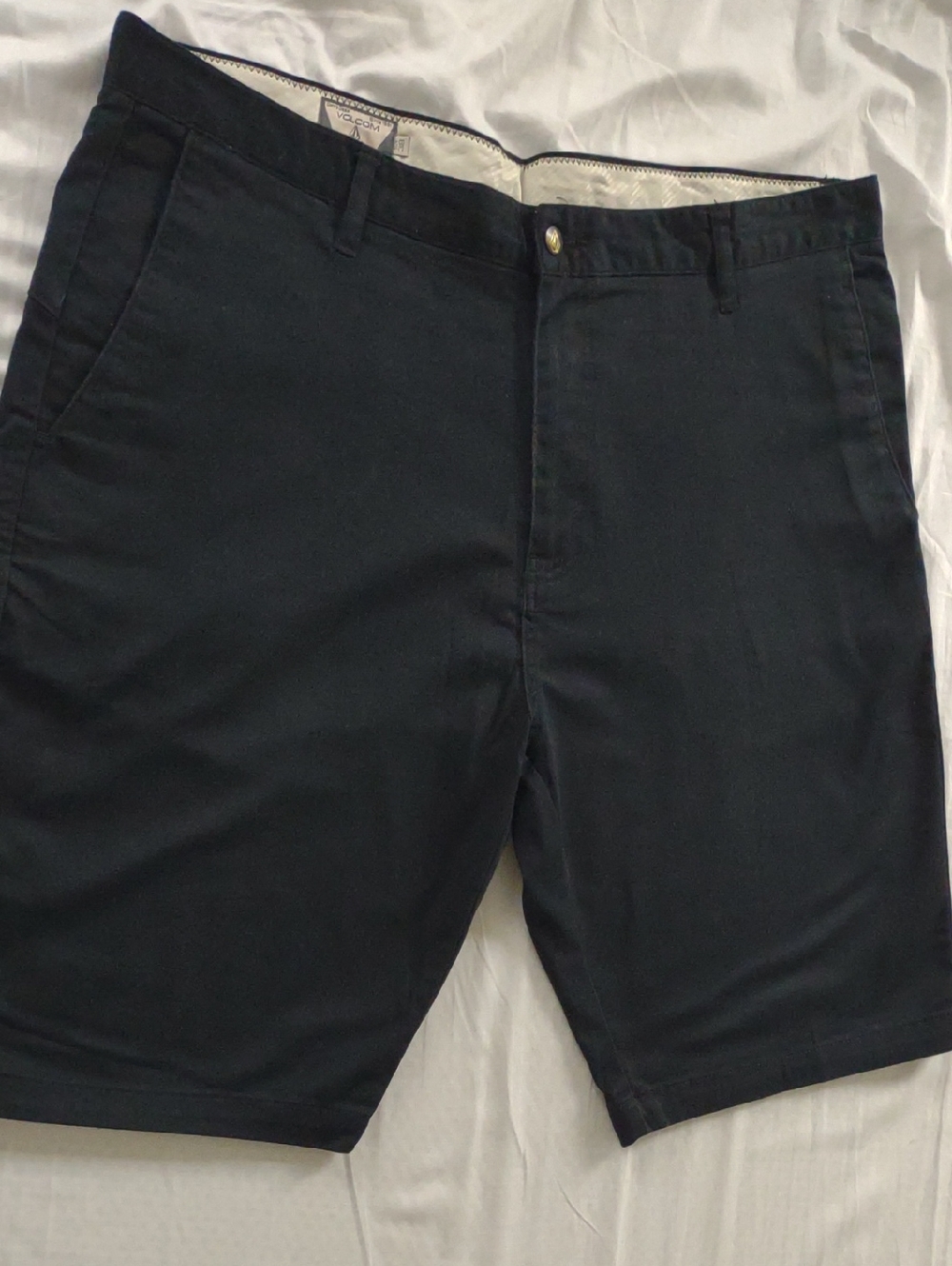 Volcom Vmonty Black Chino Shorts